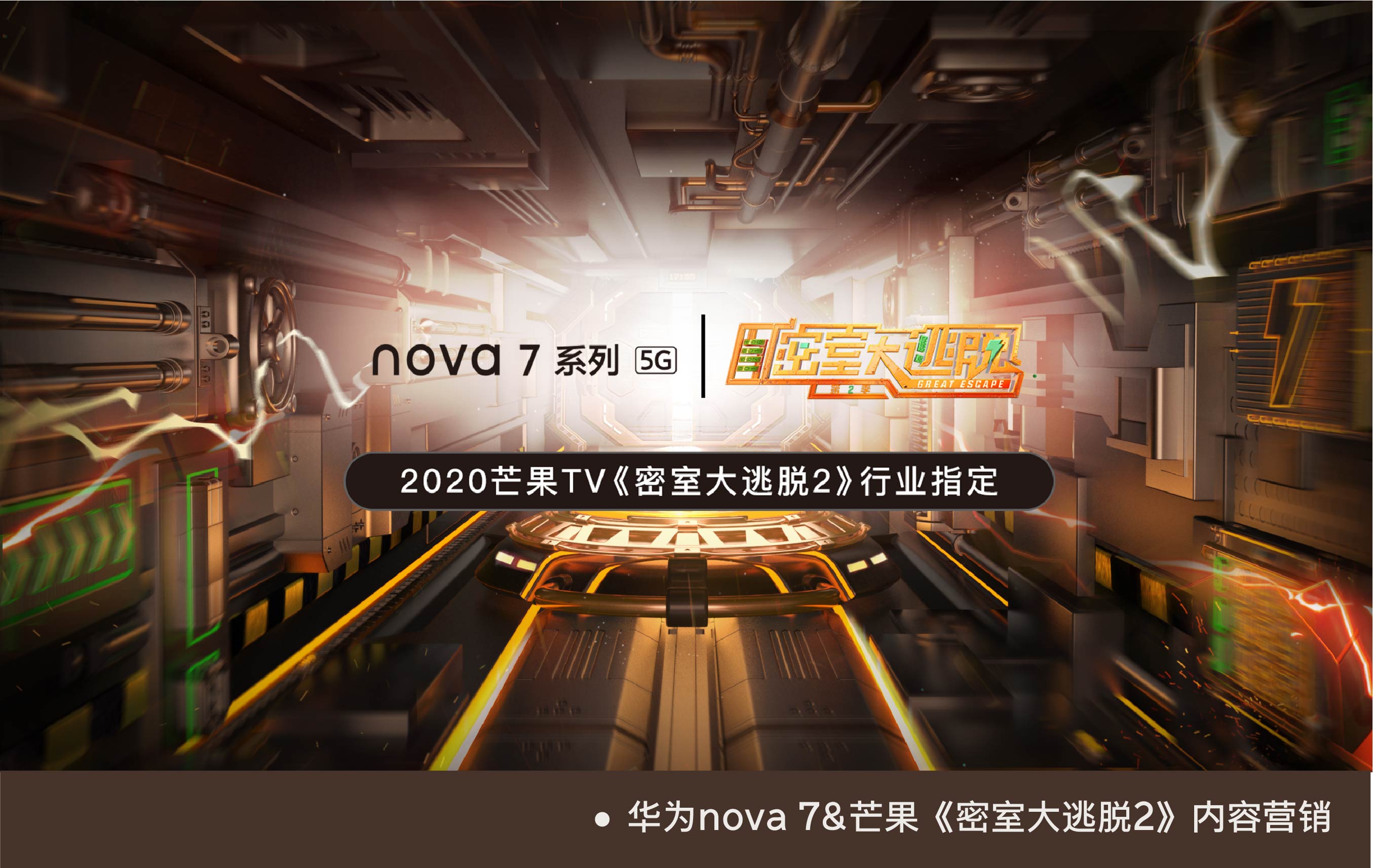 华为nova 7&芒果《密室大逃脱2》内容营销